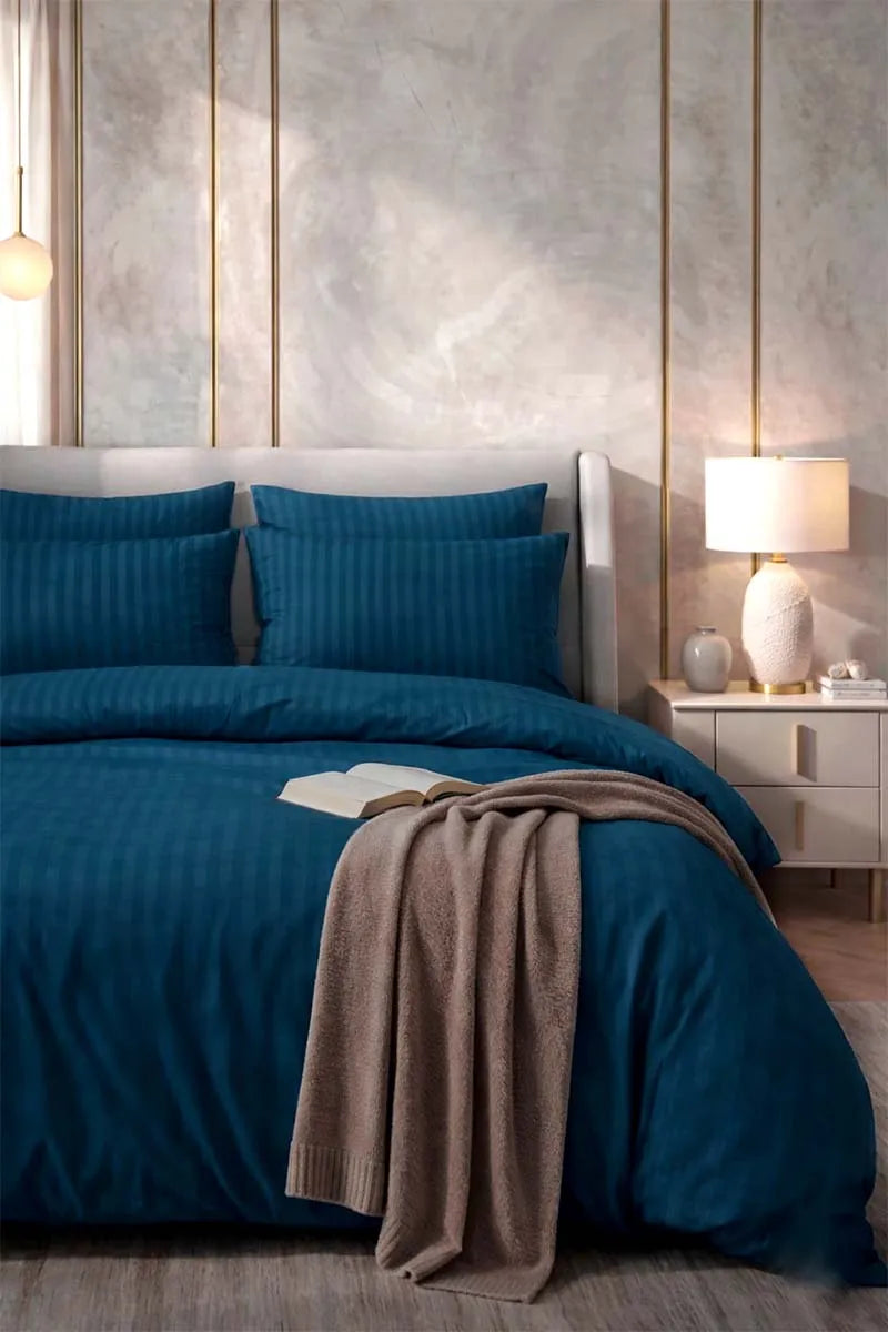 Royal Teal Quilt Cover Set (6PCS - King Size)