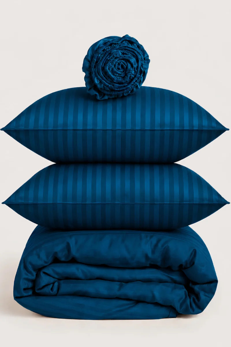 Royal Teal Quilt Cover Set (6PCS - King Size)
