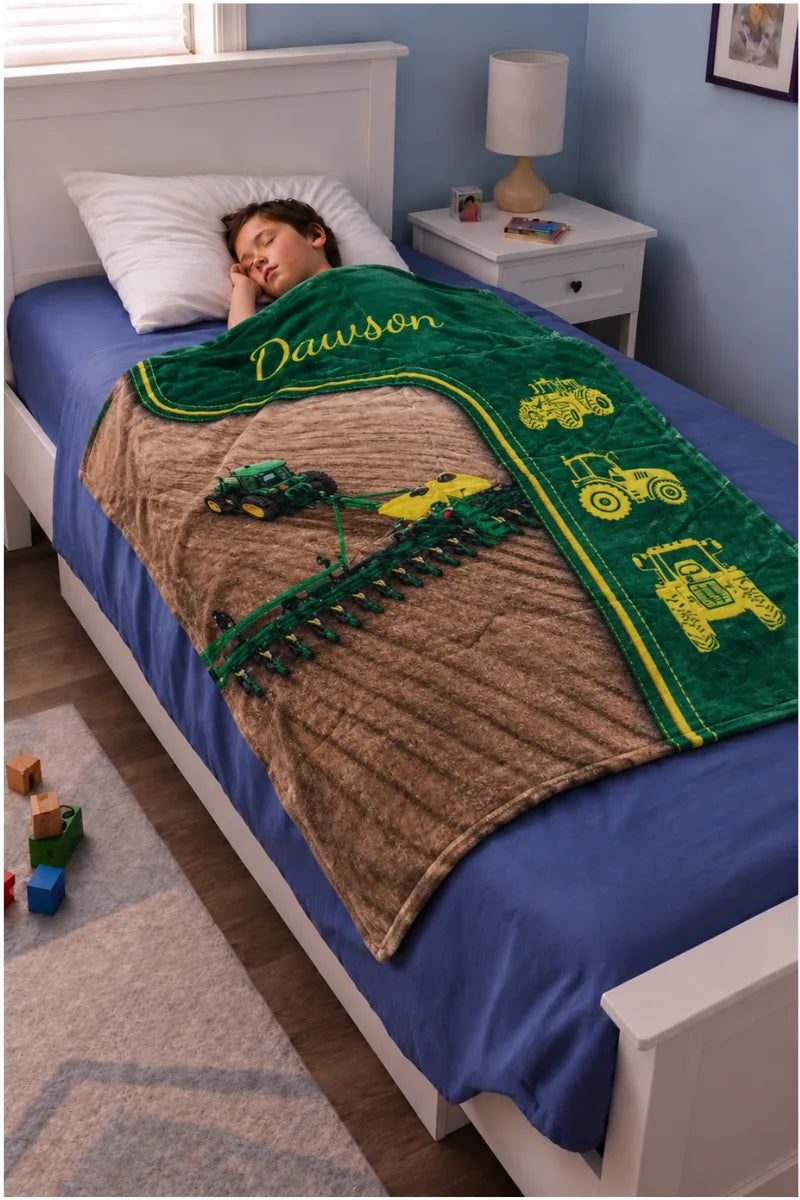 Kids Warm Fleece Blanket – Cartoon Printed Design – Size (40" x 32")