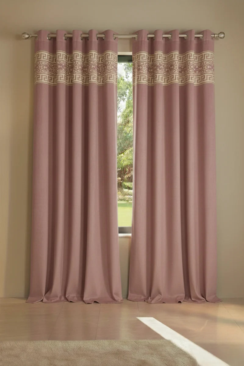 Blush Pink Elegant Velvet Curtains Set of 2 for Home Décor