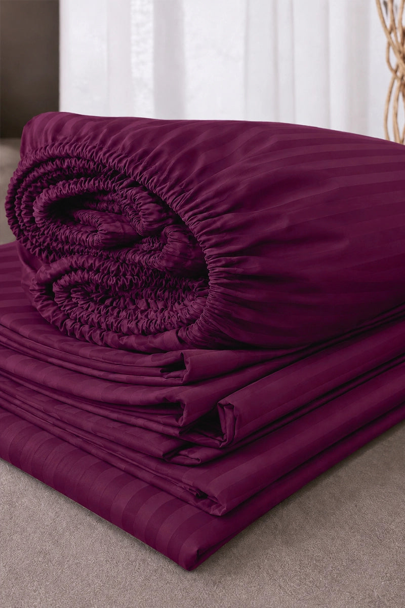 Rich Purple Quilt Cover Set (6PCS - King Size)