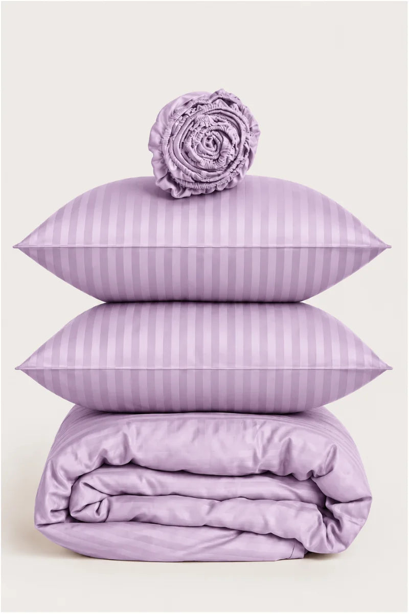 Lavender Quilt Cover Set (6PCS - King Size)