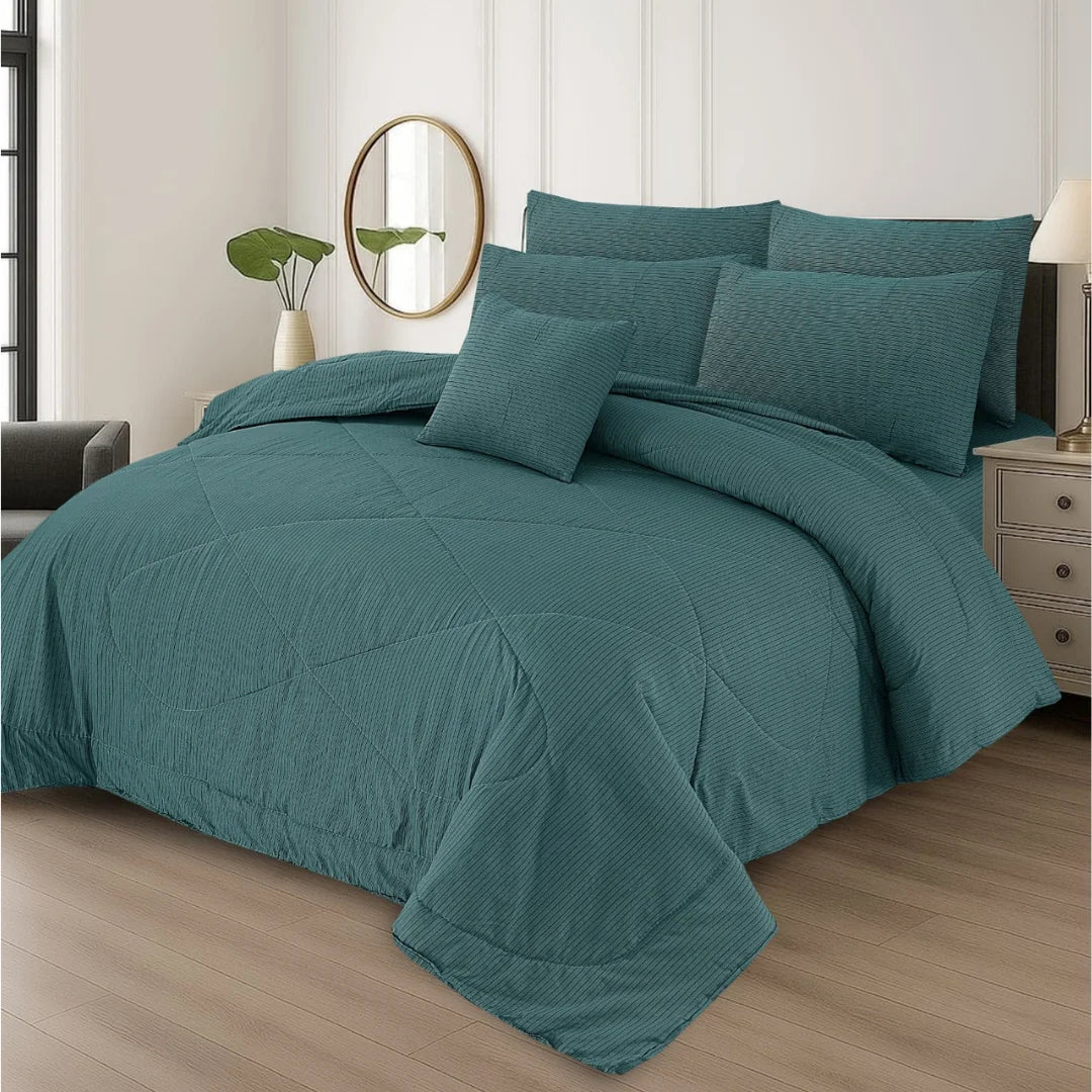 Premium King Size 7-Piece Comforter Set | Complete Bedding Collection
