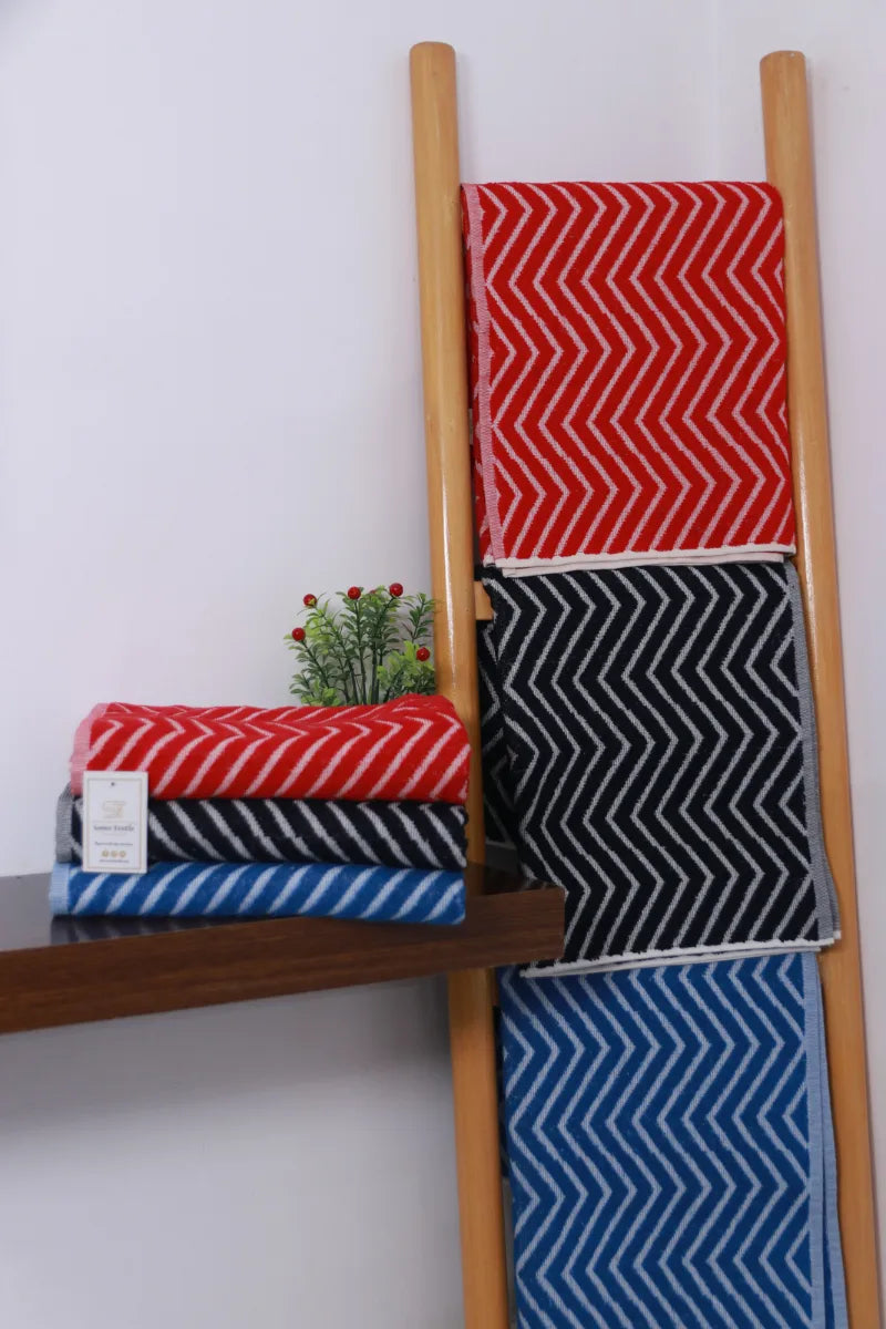 Premium Set of 3 Regular Bath Towels – Soft, Absorbent & Durable