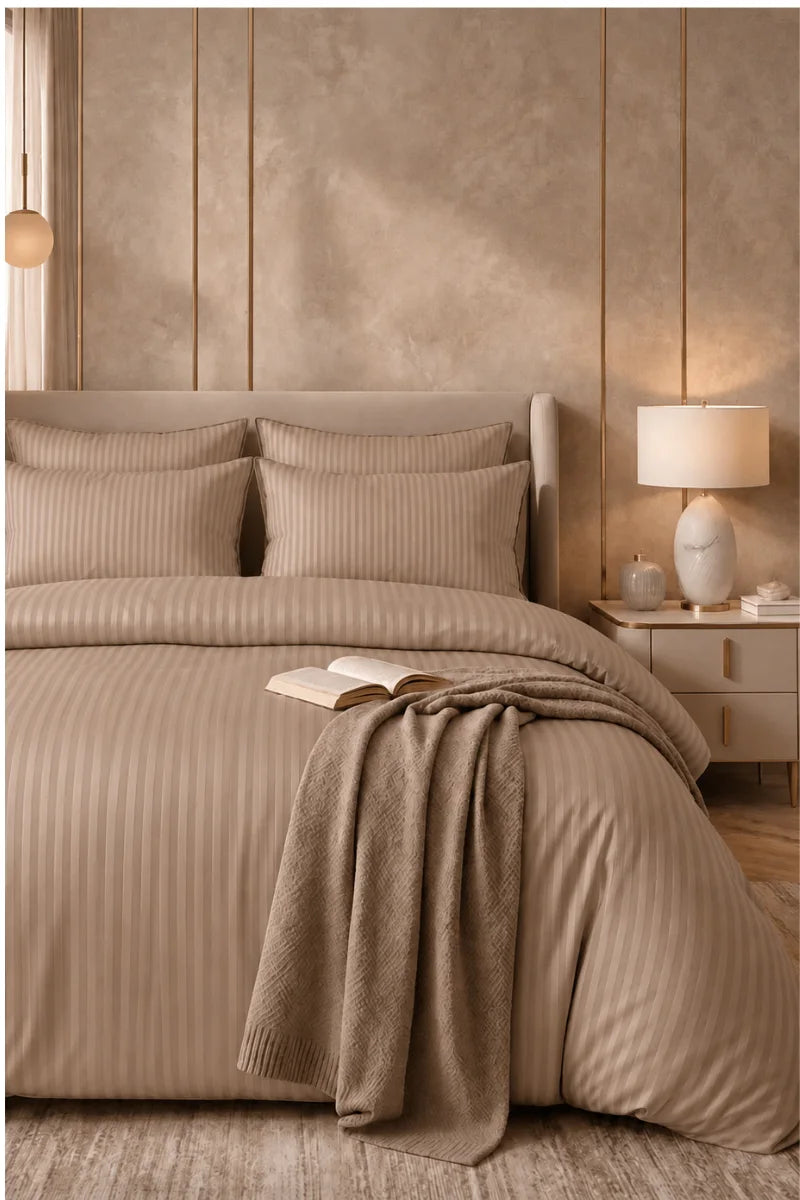 Rose Gold Quilt Cover Set (6PCS - King Size)
