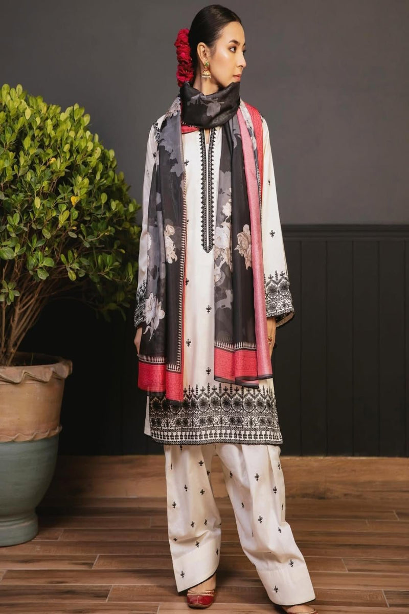 Cocy by Zara Shahjahan Summer  - Off-White Premium Air-Jet Lawn 3PC Embroidered Suits