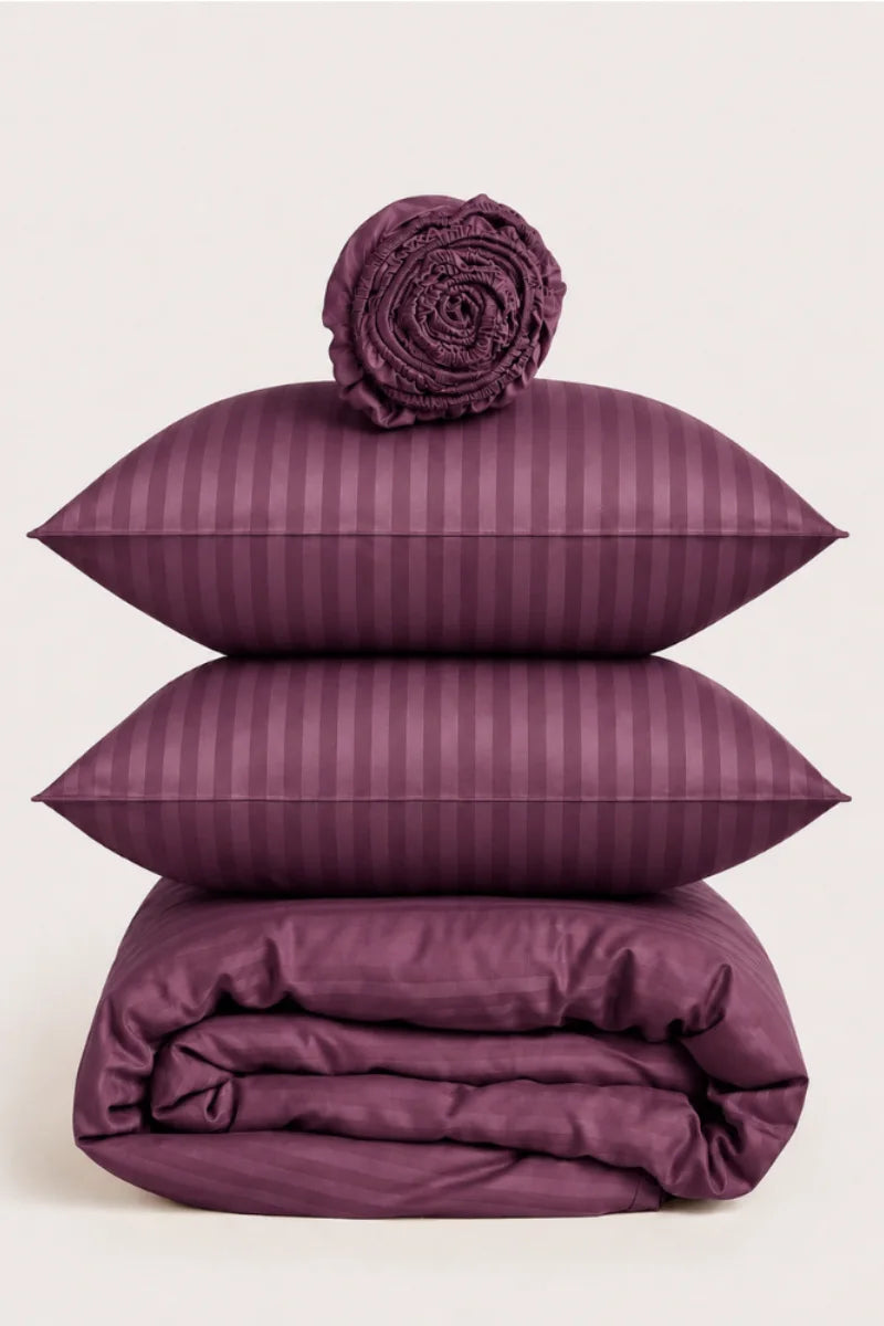 Mauve Quilt Cover Set (6PCS - King Size)