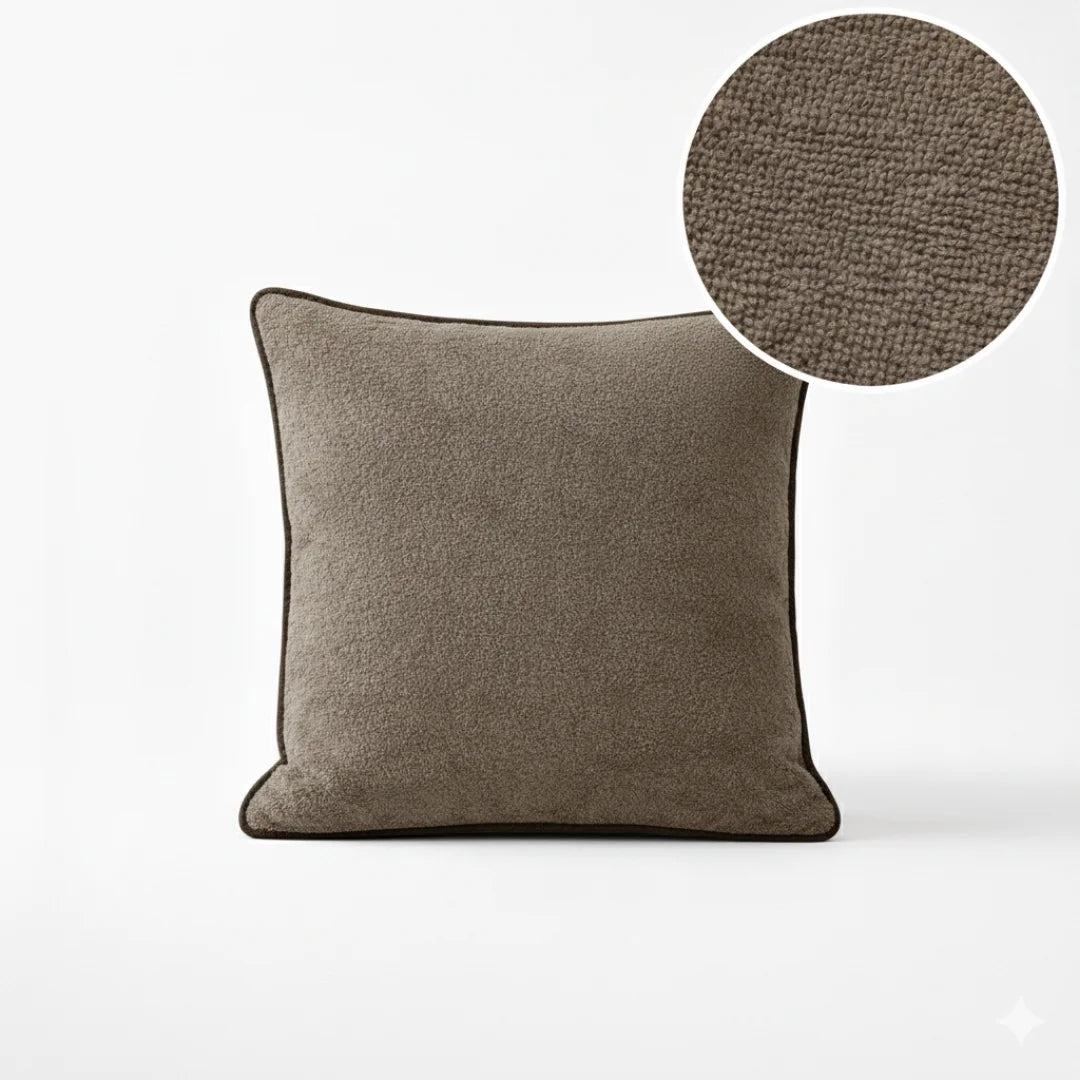 Modern Terry Cushion – Soft Texture & Hidden Zip (Pack of 2)