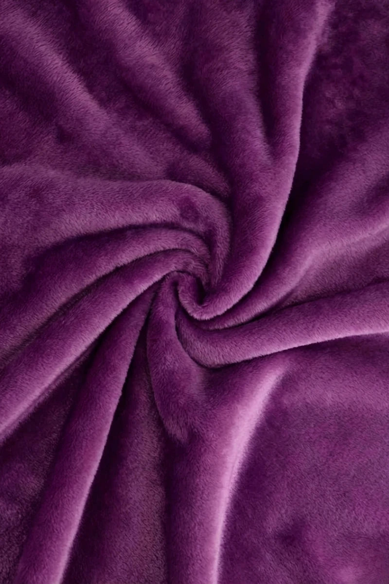 Premium Kids Plush Blanket Purple – 30 x 40 Inches