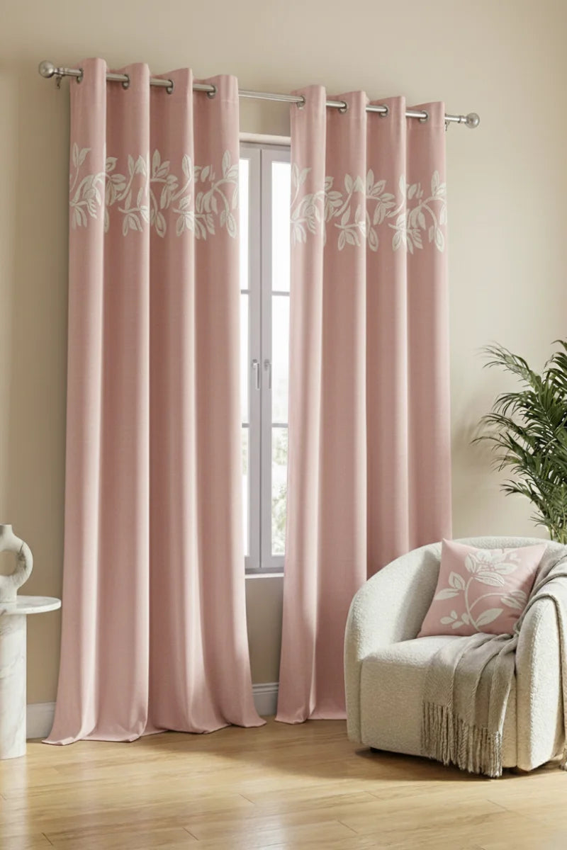 Pink Luxury Velvet Curtains Set of 2 | Soft & Elegant