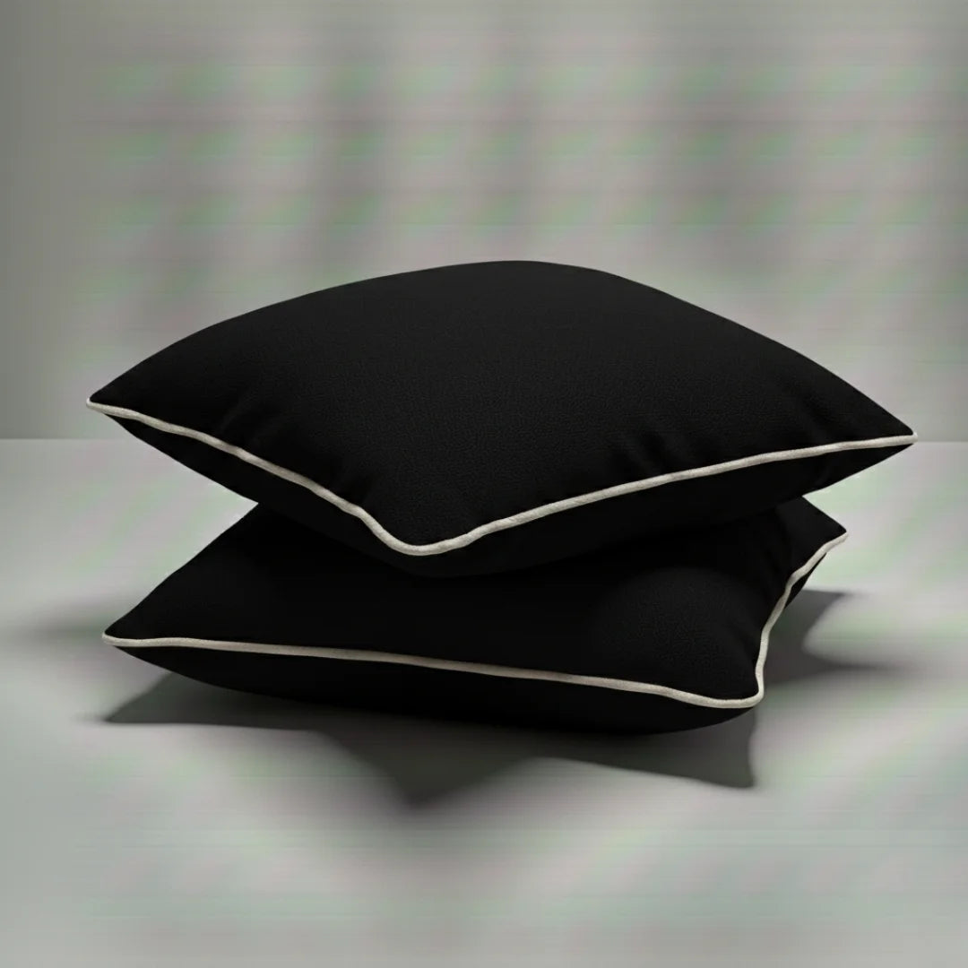 Modern Terry Cushion – Soft Texture & Hidden Zip (Pack of 2)