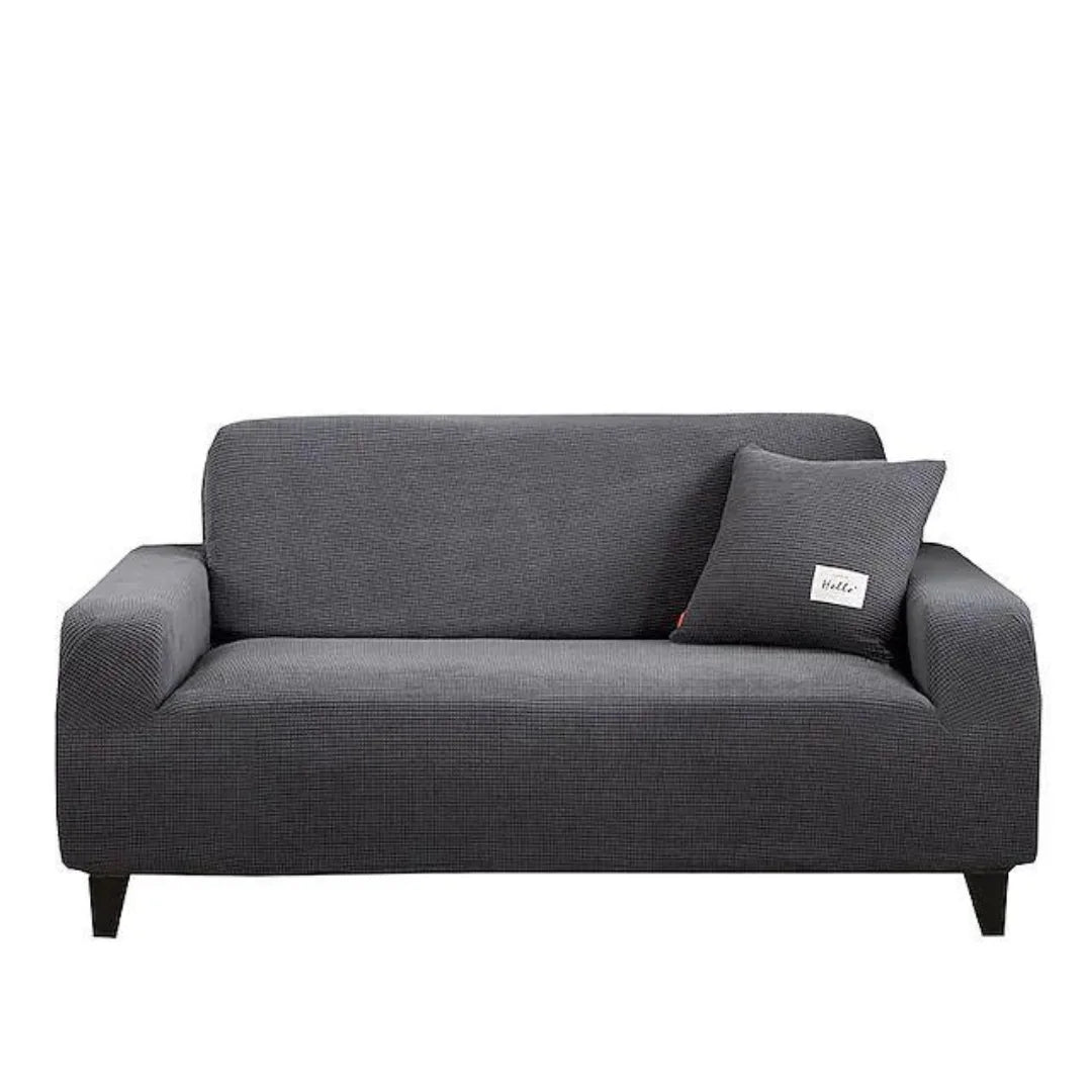 Fitted Micro Mesh Sofa Cover (Dark Grey Color)