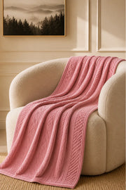 Light Pink Embossed Blanket