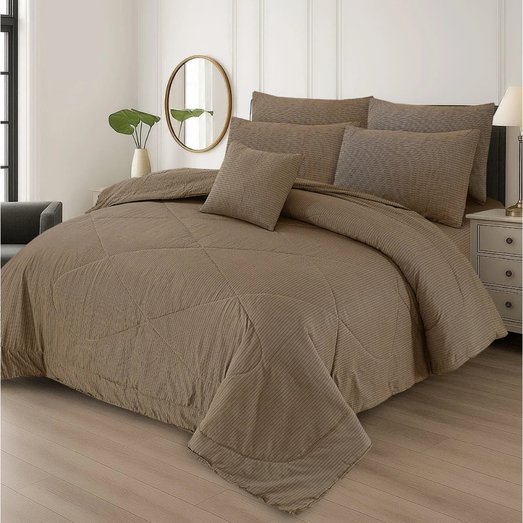 Premium King Size 7-Piece Comforter Set | Complete Bedding Collection
