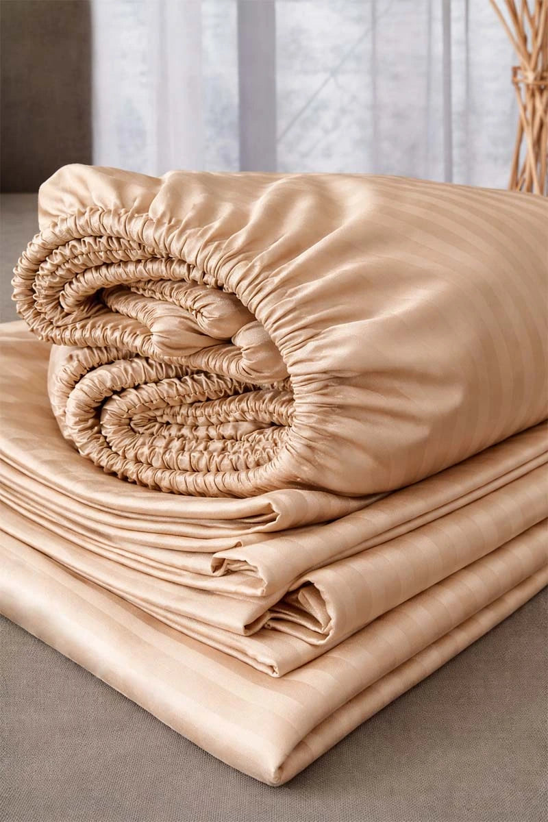 Light Beige Quilt Cover Set (6PCS - King Size)