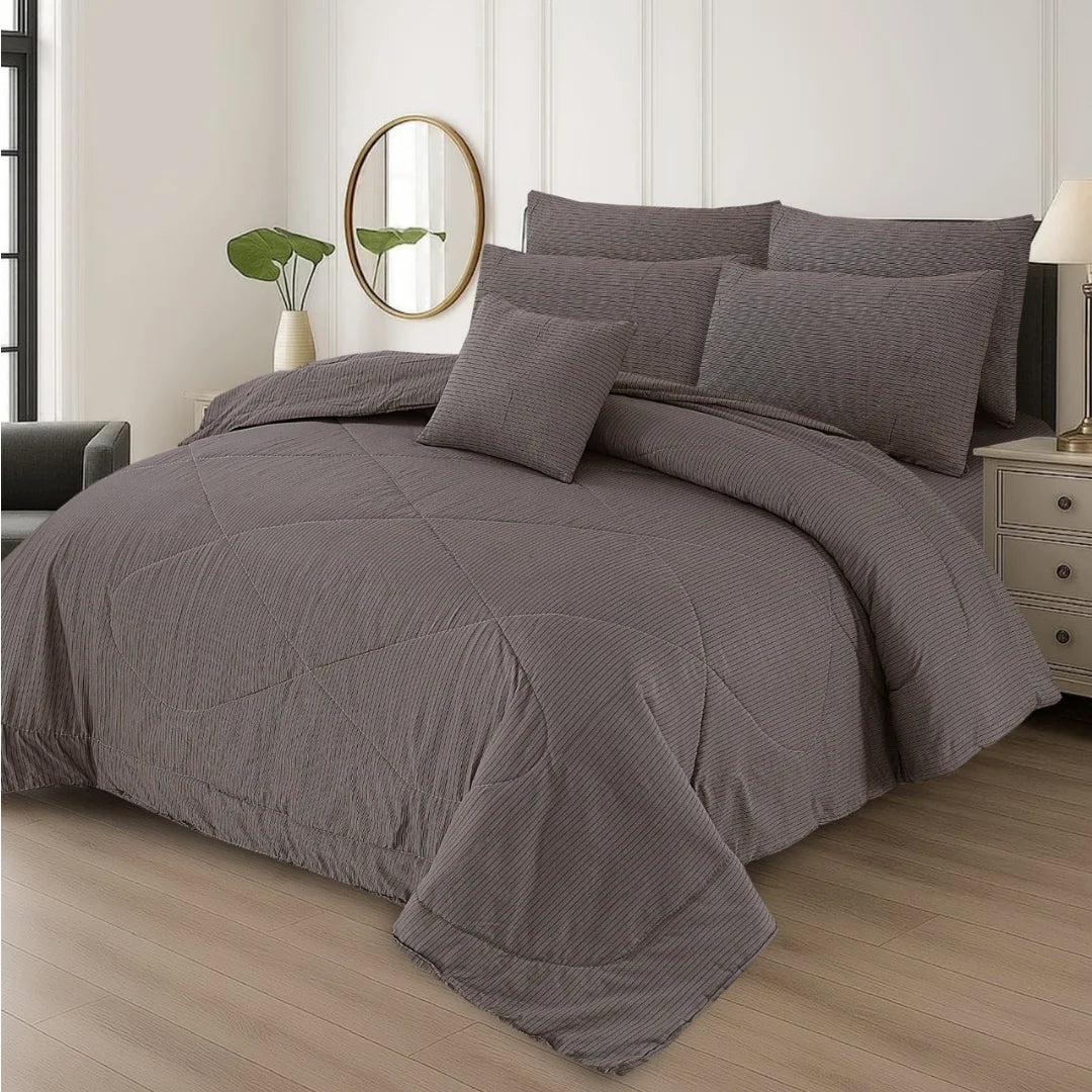 Premium King Size 7-Piece Comforter Set | Complete Bedding Collection