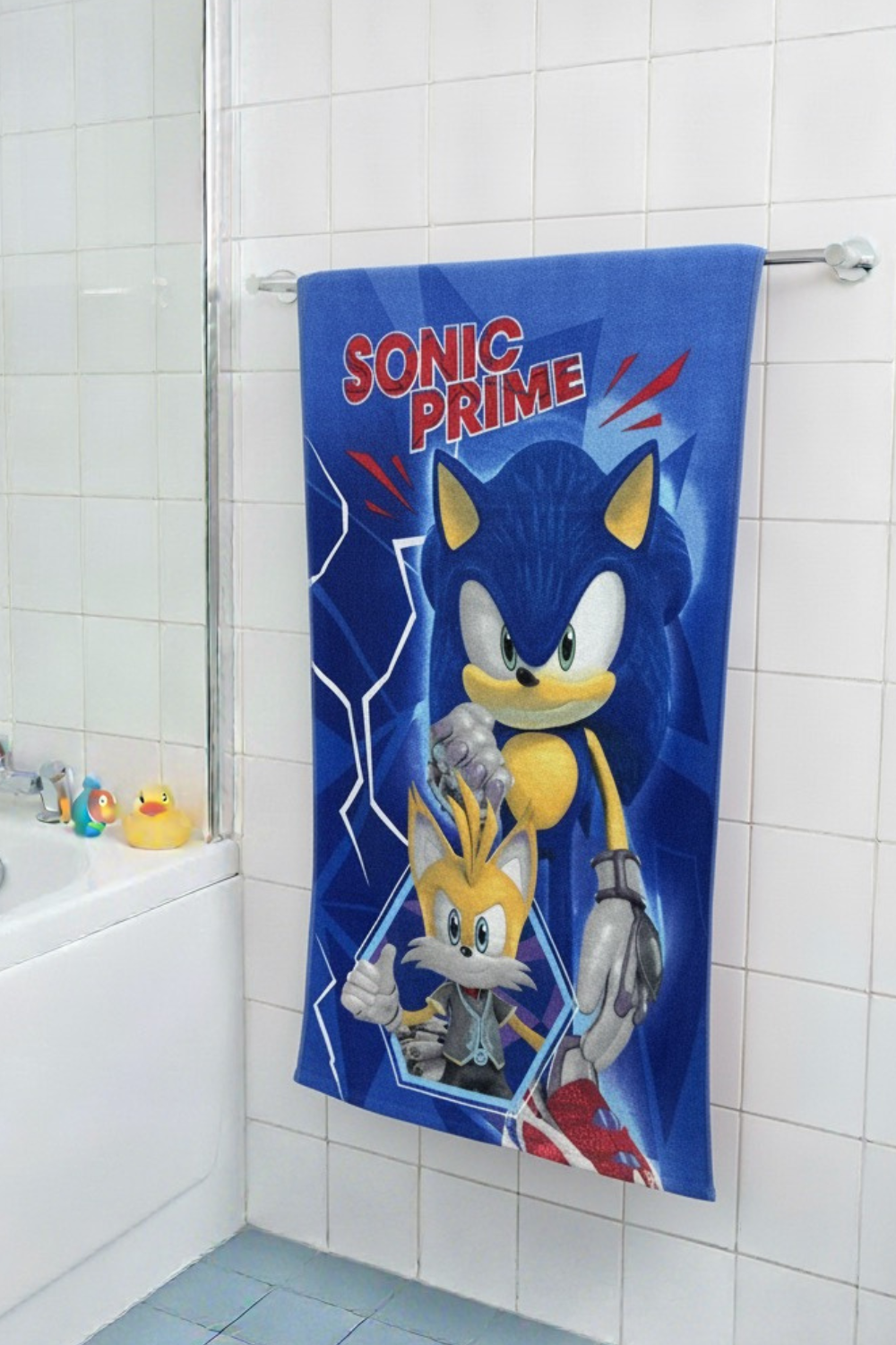 Sonic Prime Colors Kids Wash Towel