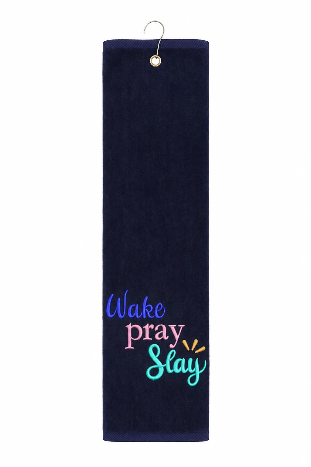 Premium Embroidered Kitchen Duster – 12 × 20 Inches | Beautiful Quote Desig