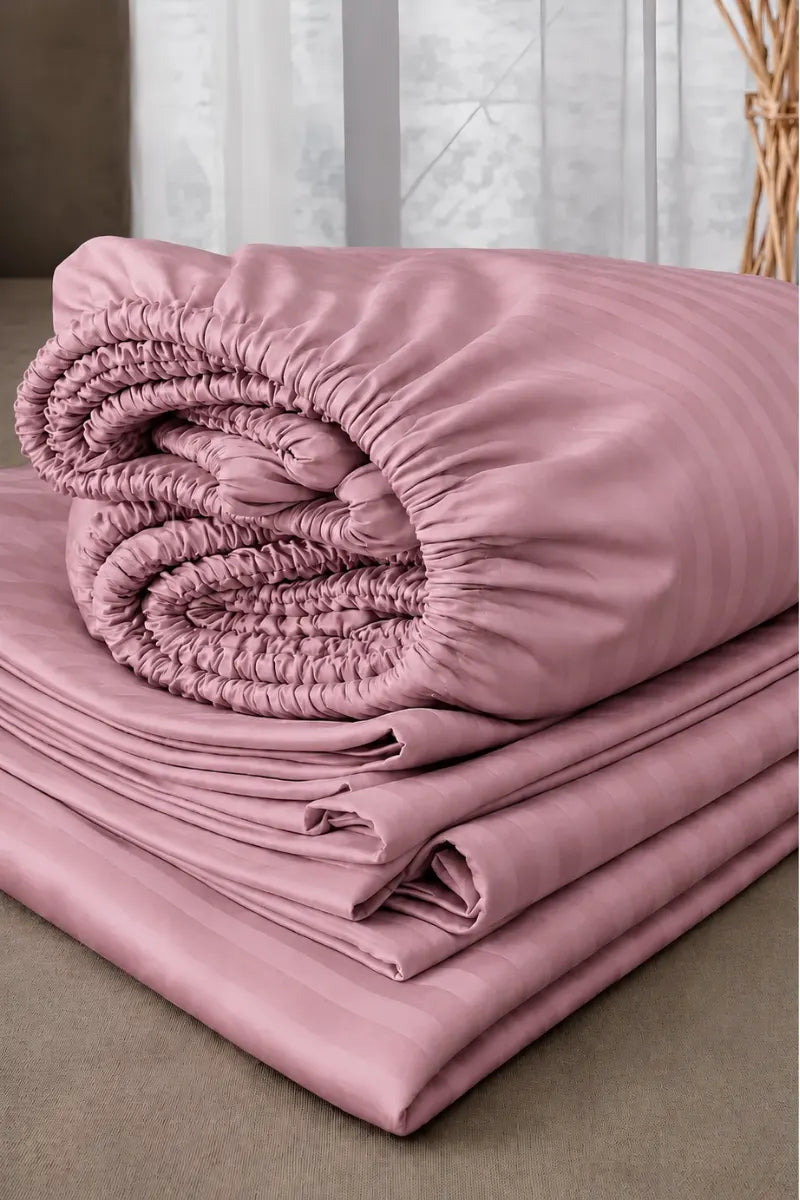 Onion Pink Quilt Cover Set (6PCS - King Size)