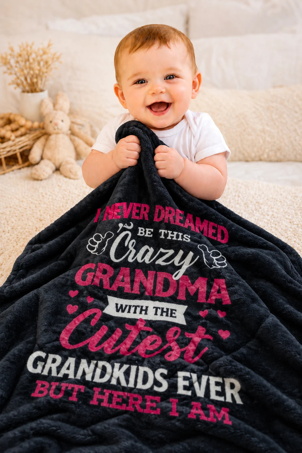 Kids Cartoon Character Blanket – Cozy Fleece Design – Size (37" x 27")