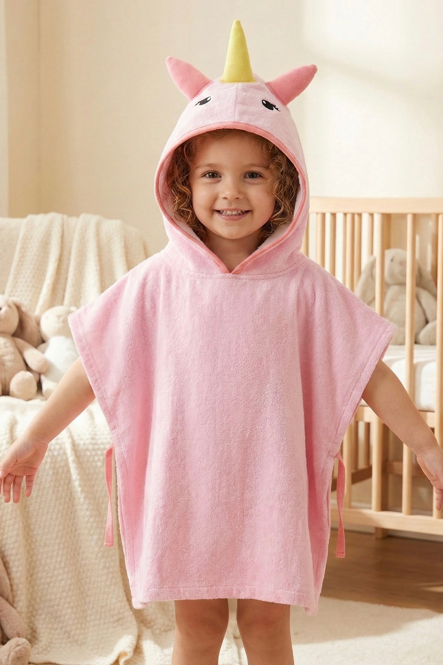 Premium Cotton Kids Ponchu – Quick Dry & Super Absorbent