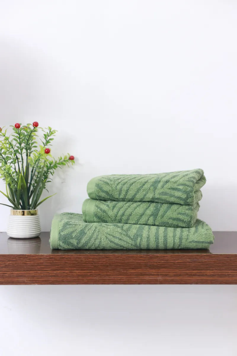 Cotton Towel Set – Pack of 3, Soft & Absorbent