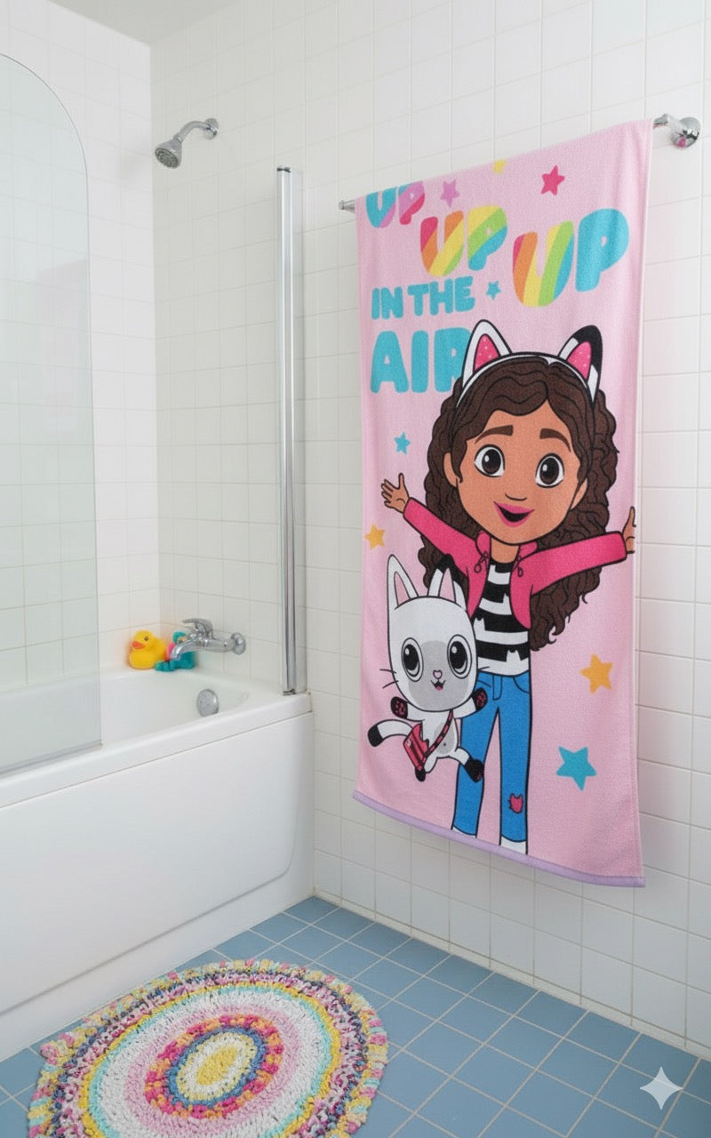 Adorable Kids’ Towel with Cartoon Prints – Cozy & Quick-Drying