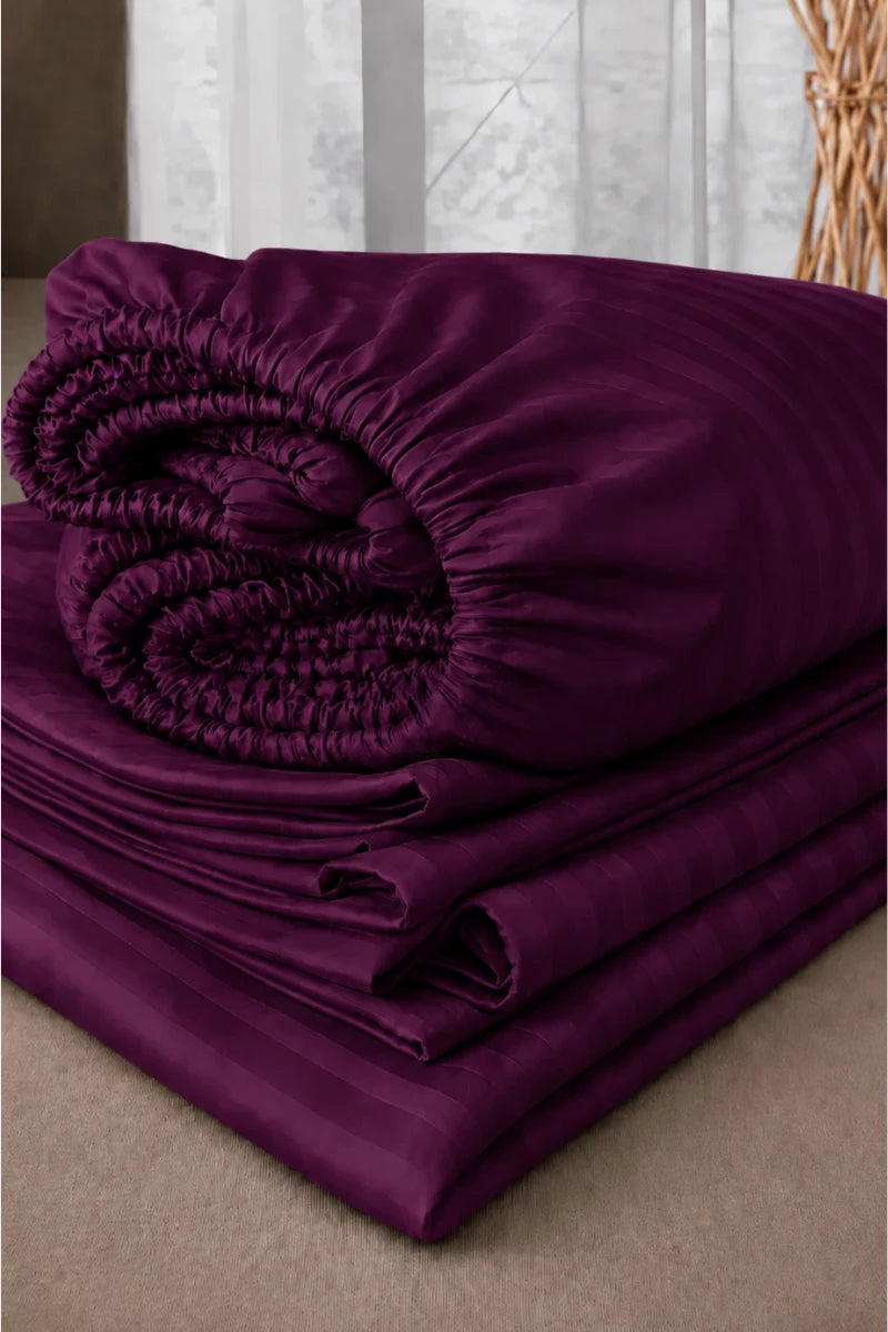Royal Plum Quilt Cover Set (6PCS - King Size)