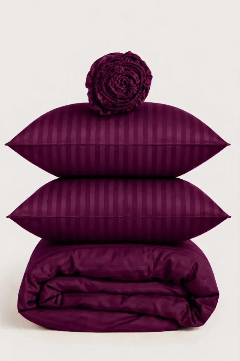 Royal Plum Quilt Cover Set (6PCS - King Size)