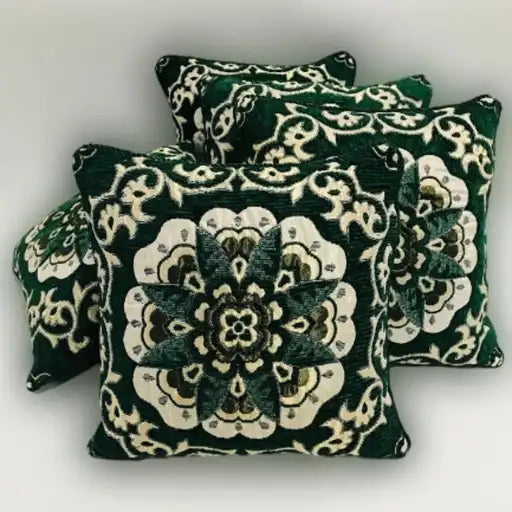 5 PCS Velvet Jacquard Cushion Covers Set