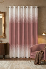 Dusty Rose Pink (#B17078) Speckled Ombre Velvet Curtains – Set of 2 Panels