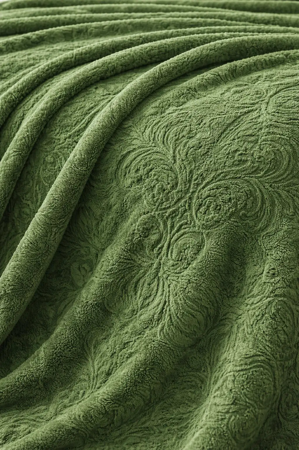 Luxury Embossed Forest Green Blanket for Kids – Warm, Soft & Breathable | 30x40 Inches