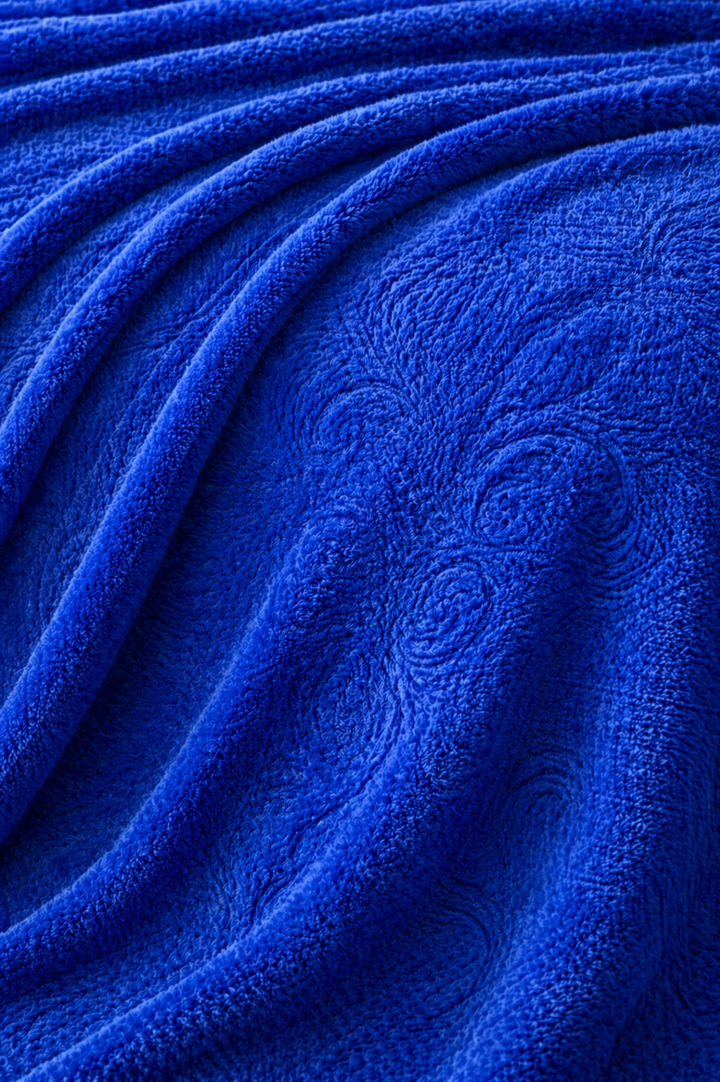 Luxury Embossed Royal Blue Blanket for Kids – Warm, Soft & Breathable | 30x40 Inches