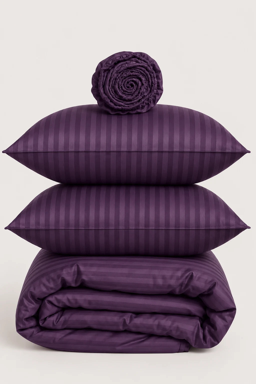 Deep Purple Quilt Cover Set (6PCS - King Size)