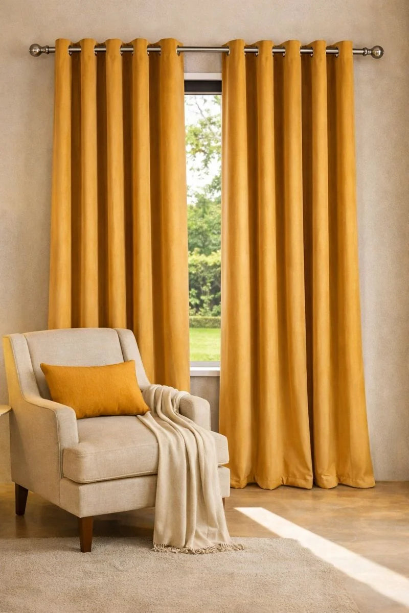 2pcs Premium Velvet Curtain for Bedroom & Living  Room 54 x 96 Inches