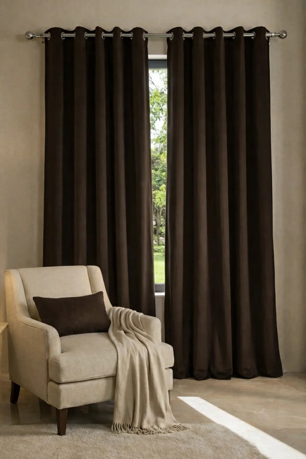 2pcs Premium Velvet Curtain for Bedroom & Living  Room 54 x 96 Inches