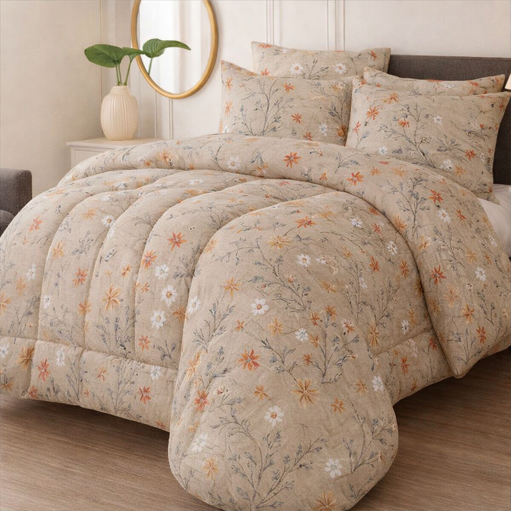 Premium King Size 7-Piece Comforter Set | Complete Bedding Collection