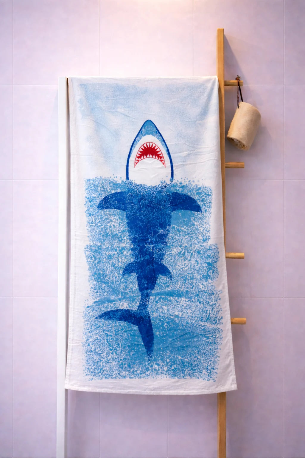 Shark Graphic Beach Towel - 27" x 53"