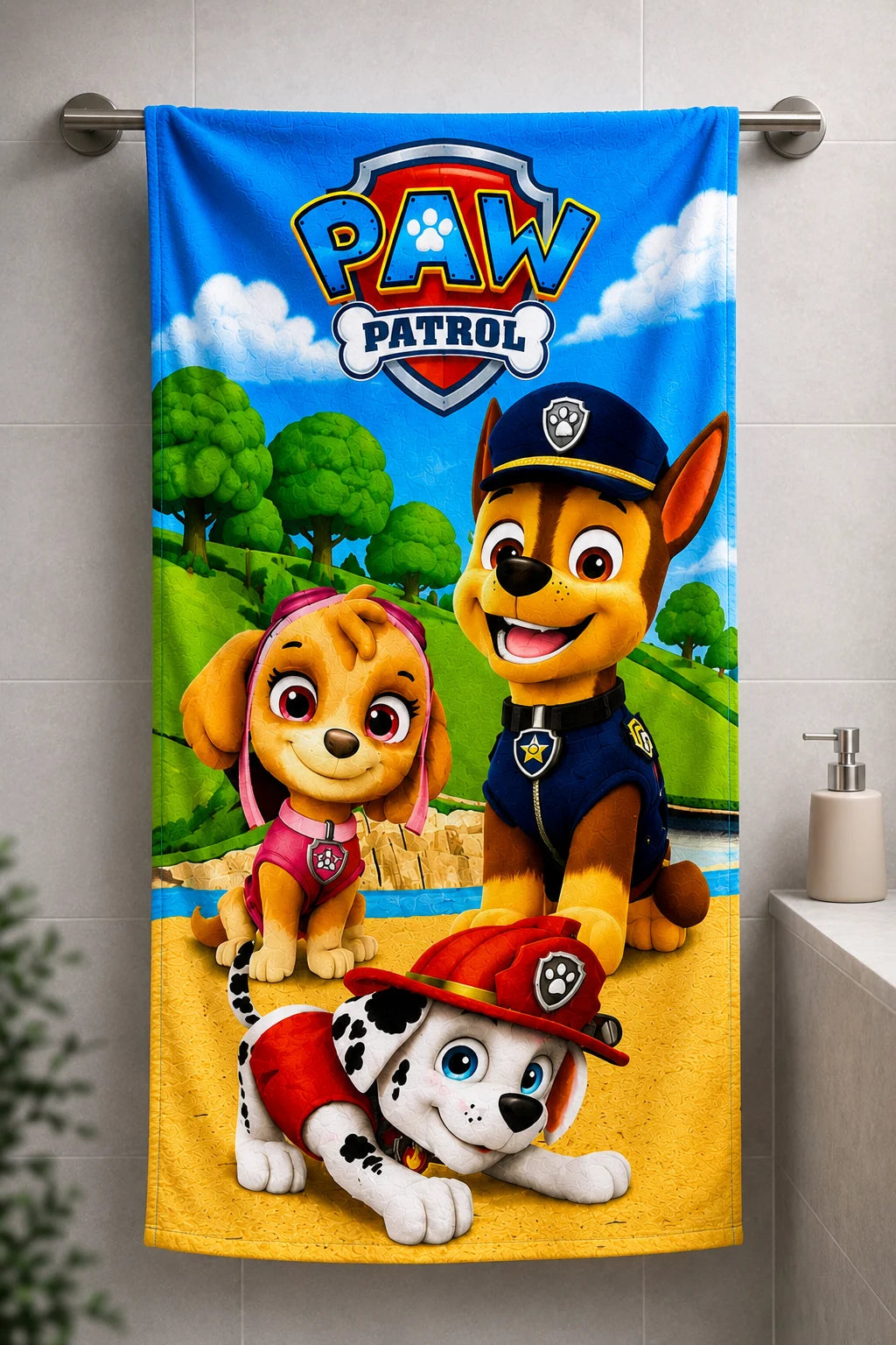 Animated Characters Gym Towel – 27" x 53"
