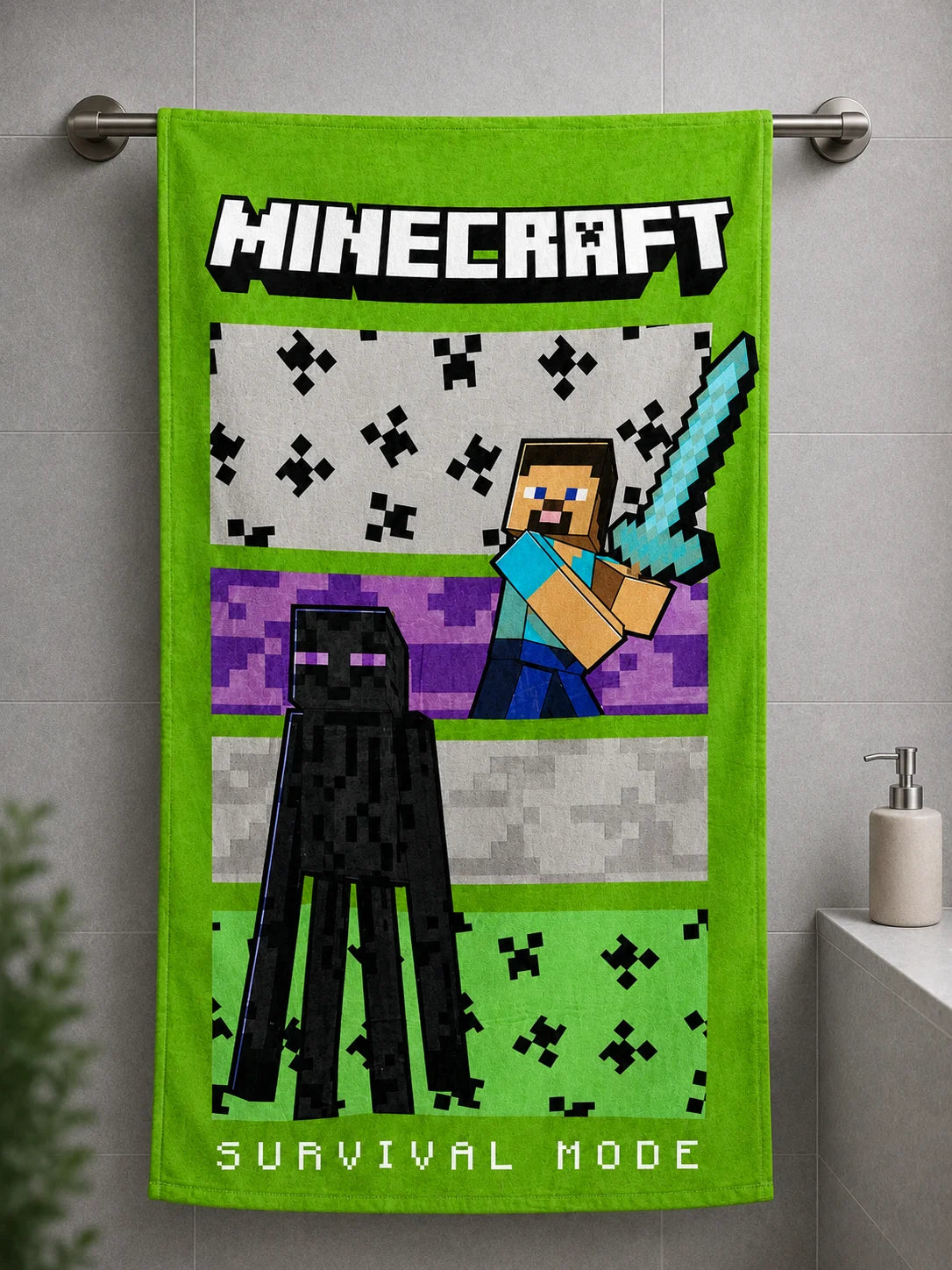 Cartoon Heroes Printed Towel – 27" x 53"