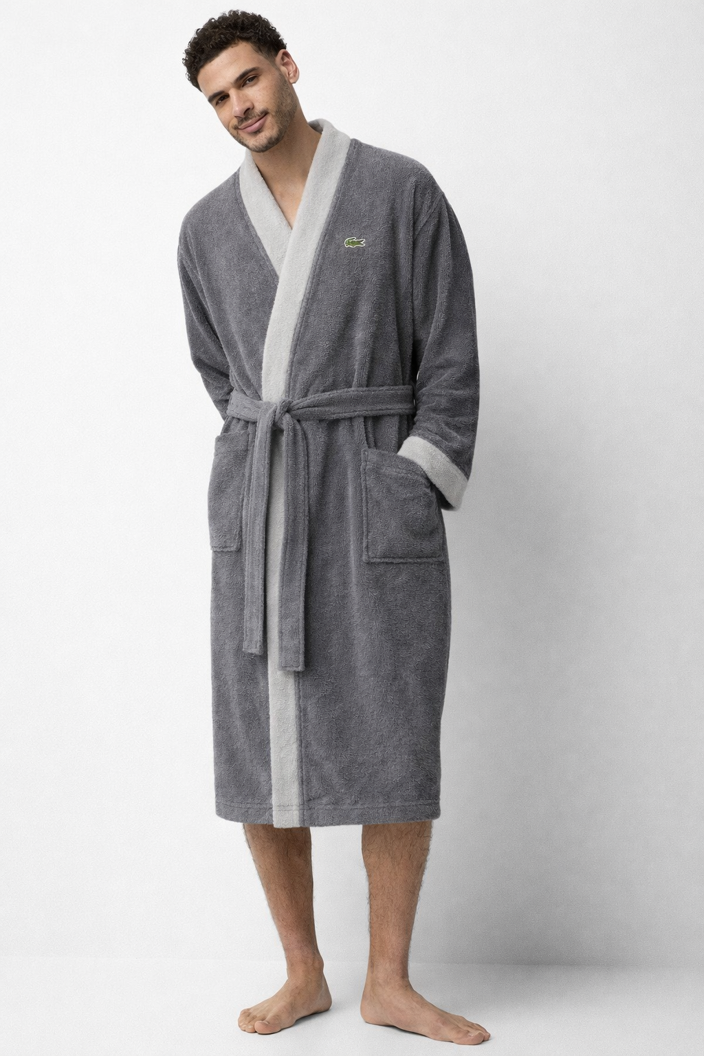 Lacoste Bathrobe for Men & Women | Cotton | Teal