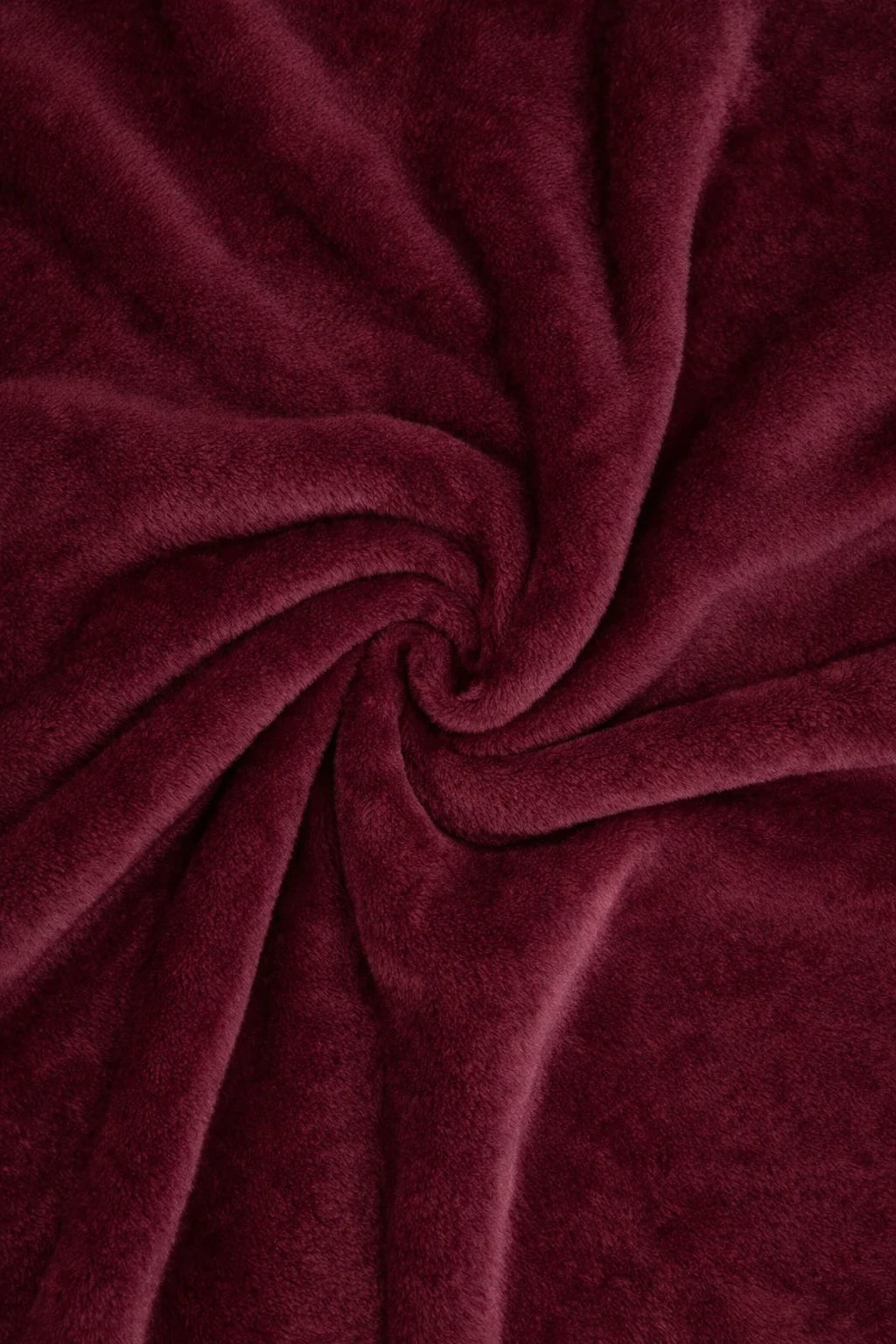 Maroon Fleece Throw Blanket