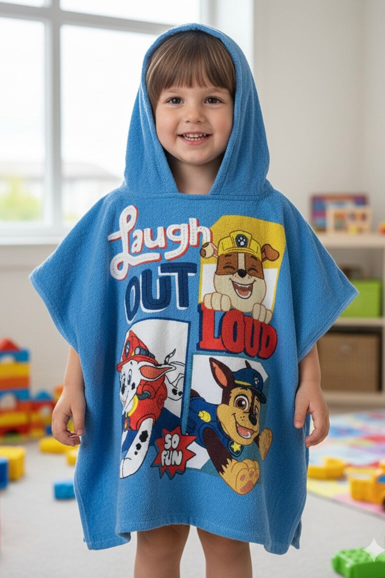 Premium Cotton Kids Ponchu – Quick Dry & Super Absorbent