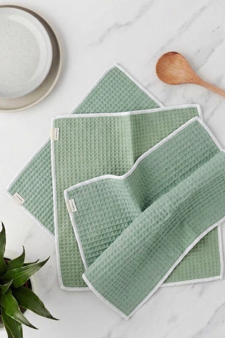 Waffle Weave Kitchen Duster 12x12 inches | 100% Pure Cotton | Romal