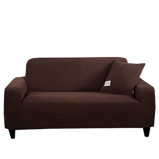 Fitted Micro Mesh Sofa Cover (Brown Color)