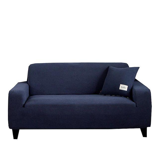 Fitted Micro Mesh Sofa Cover (Blue Color)