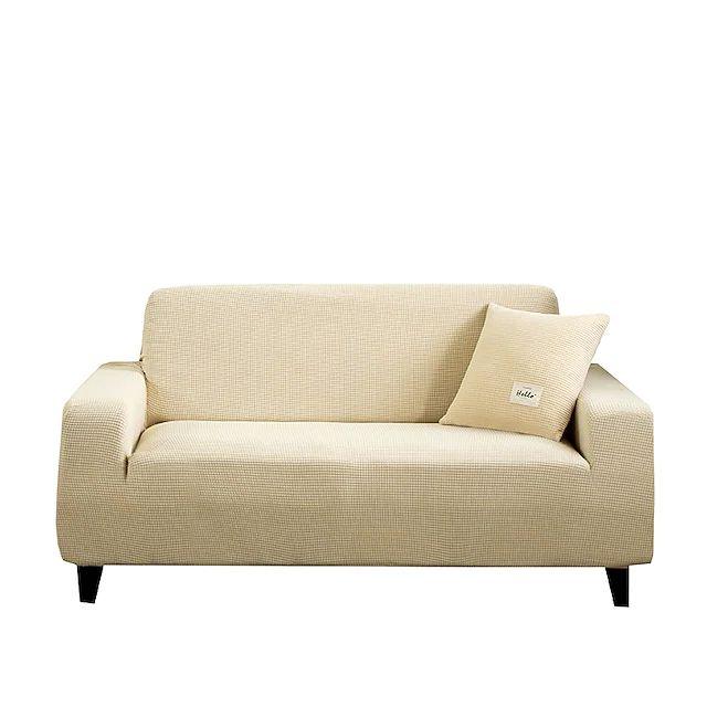 Fitted Micro Mesh Sofa Cover (Skin Golden Color)