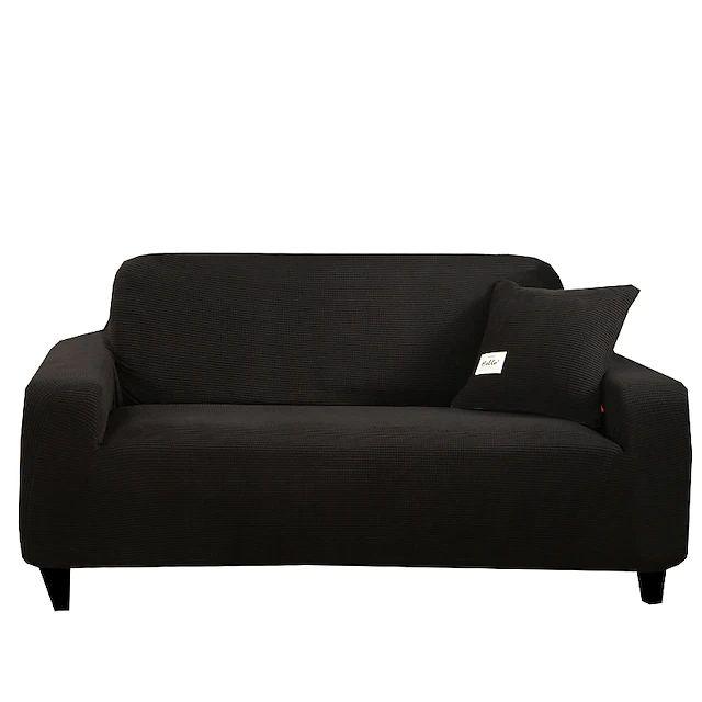 Fitted Micro Mesh Sofa Cover (Black Color)