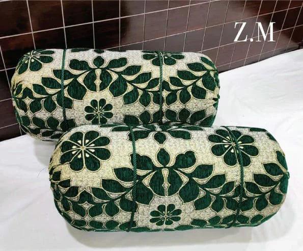 Velvet Jacquard* Round/GOLL Pillow Covers Pack of 2pcs