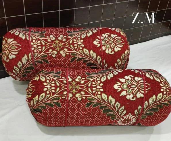 Velvet Jacquard* Round/GOLL Pillow Covers Pack of 2pcs